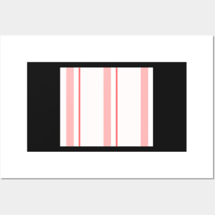 Strips - pink and white. Posters and Art